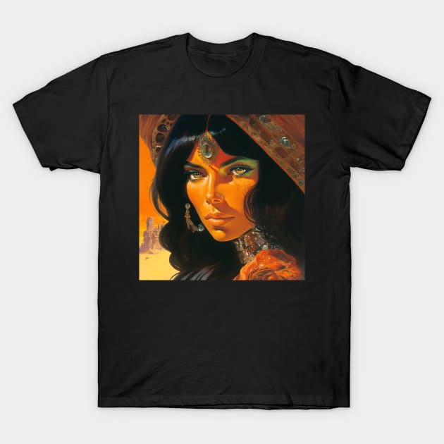 We Are Floating In Space - 92 - Sci-Fi Inspired Retro Artwork T-Shirt by saudade